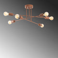 Sputnik 6'lı Metal Plafonyer - Bakir