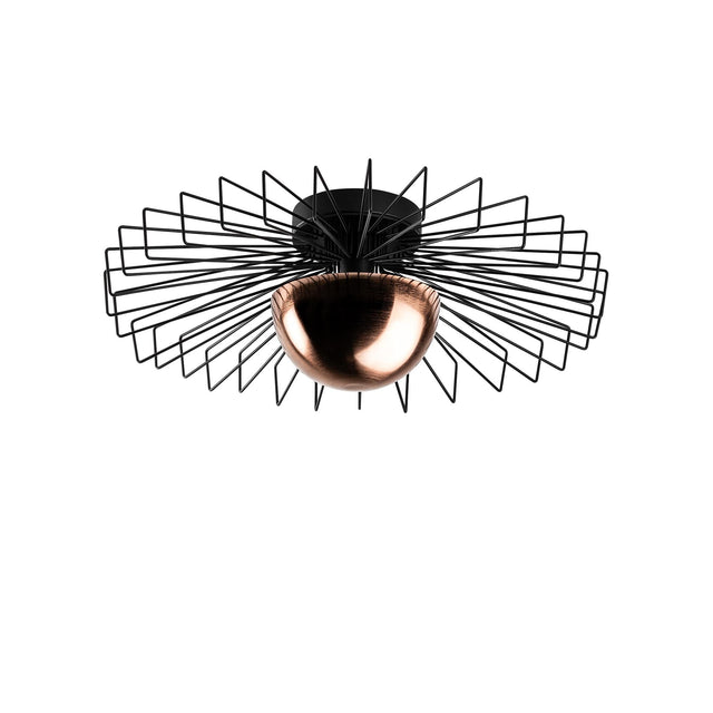 Tel Kafes Metal Plafonyer Buyuk - Siyah