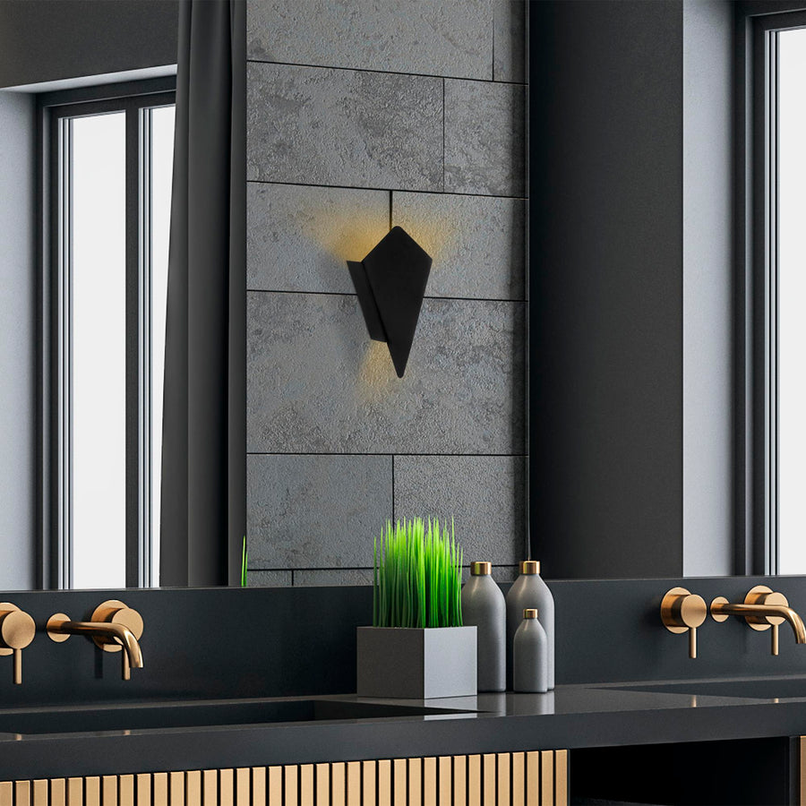 Geometrik Metal Tekli Aplik - Siyah