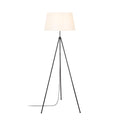 Abajurlu Tripod Modern Metal Lambader - Beyaz
