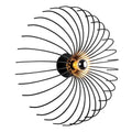 Spiral Tel Tekli Aplik Metal - Siyah