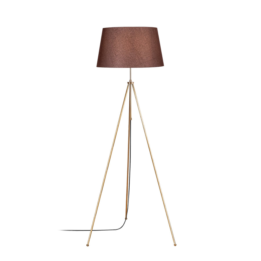 Tripod Metal Lambader - Kahve