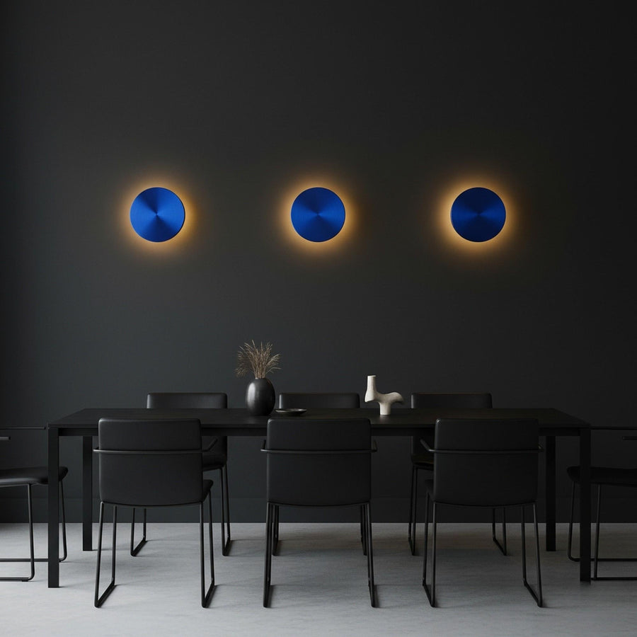 Mavi LED Metal Sivama Tekli Aplik - Mavi