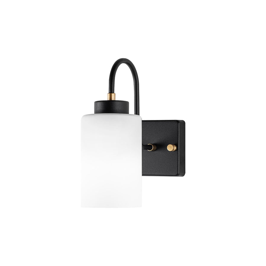 Silindir Camli Metal Aplik - Siyah