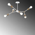 Sputnik 6'lı Metal Avize - Beyaz