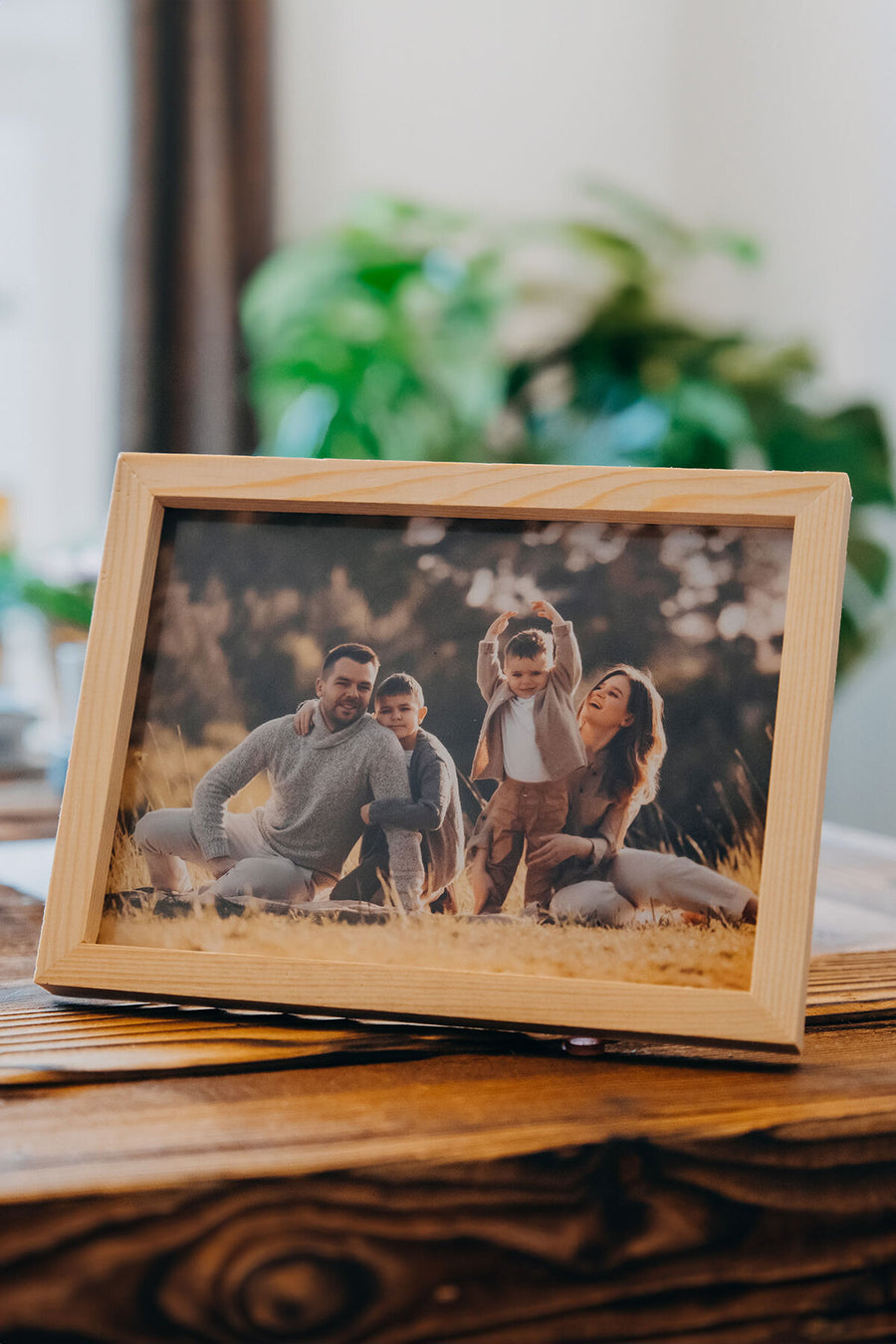15×21 Cm İskandinav Ahşap Fotoğraf Çerçevesi – Dekoratif Masa & Duvar | DA1521