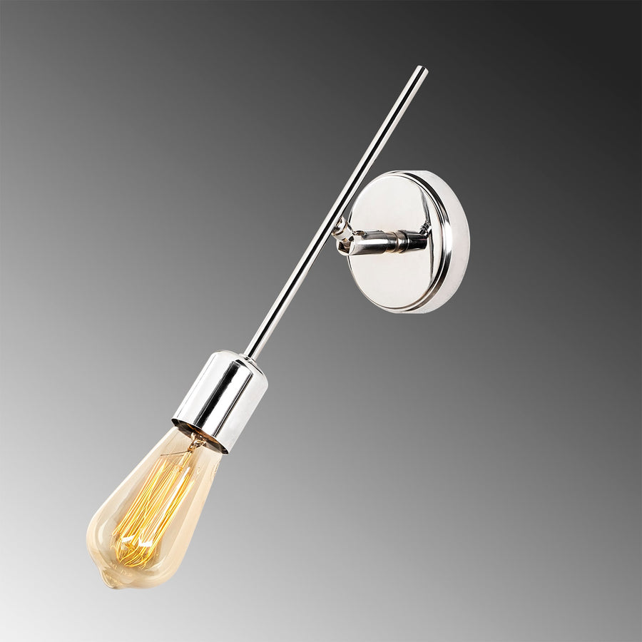 Rustik Tekli Metal Aplik - Gümüş