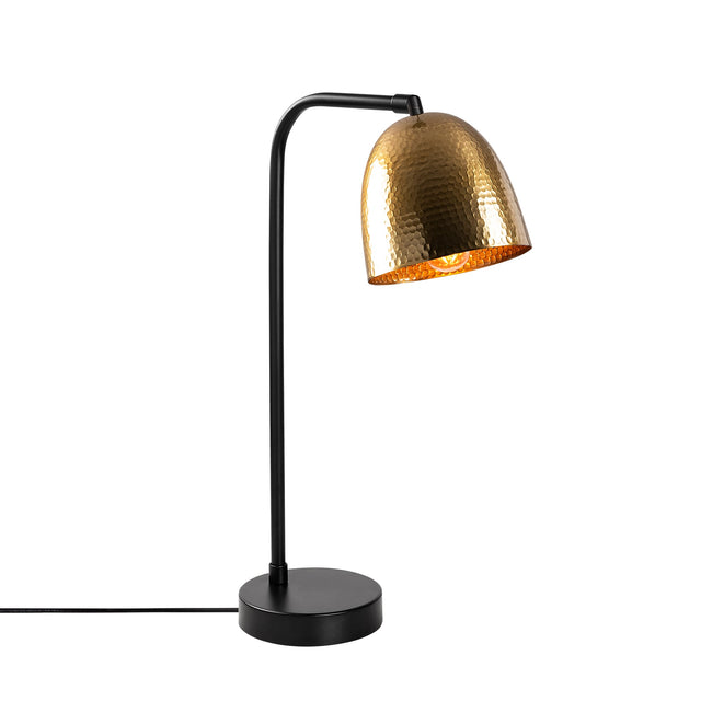 Dövme Dome Endüstriyel Metal Masa Lambası - Altın