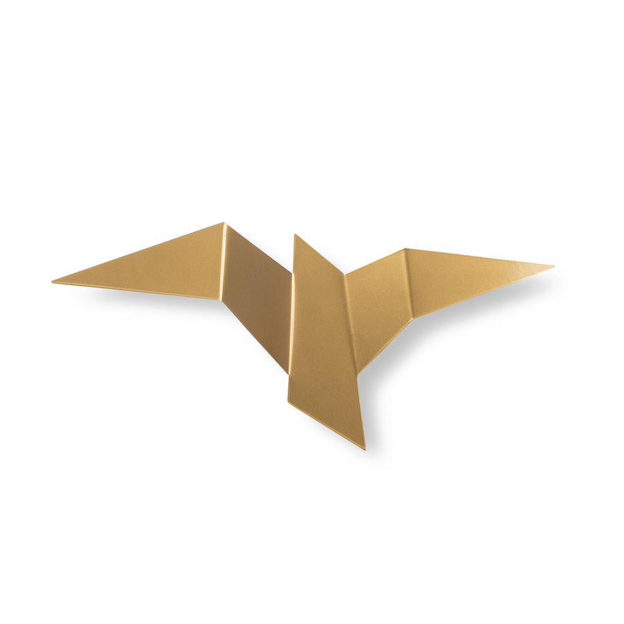 Origami Kuş Büyük Boy LED Aplik - Altin