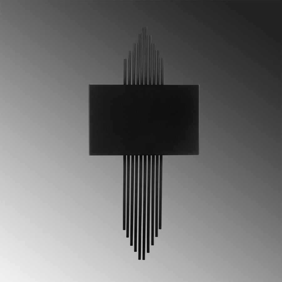 Boru Motifli Metal Tekli Aplik - Siyah