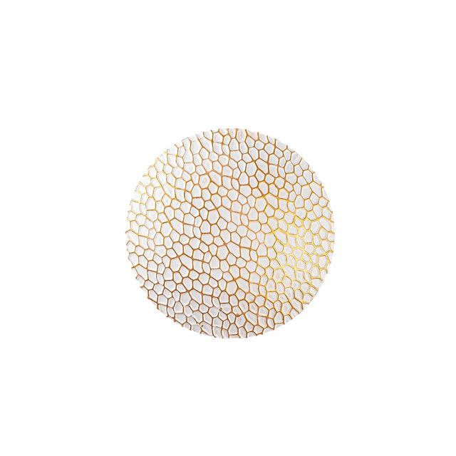 Dokulu Oval Aplik - Beyaz