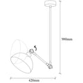Metal Çanak Tekli Avize - Siyah