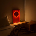 Kirmizi LED Metal Fotograf Cerceveli Gece Lambasi - Kirmizi