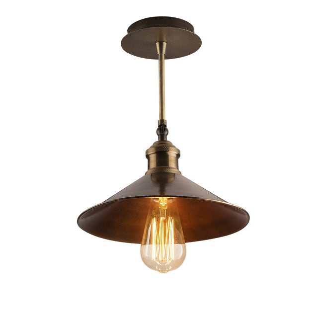 Konik Metal Plafonyer Eskitme - Kahve