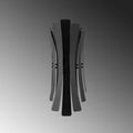 Linea Cift Yonlu Metal Aplik - Siyah