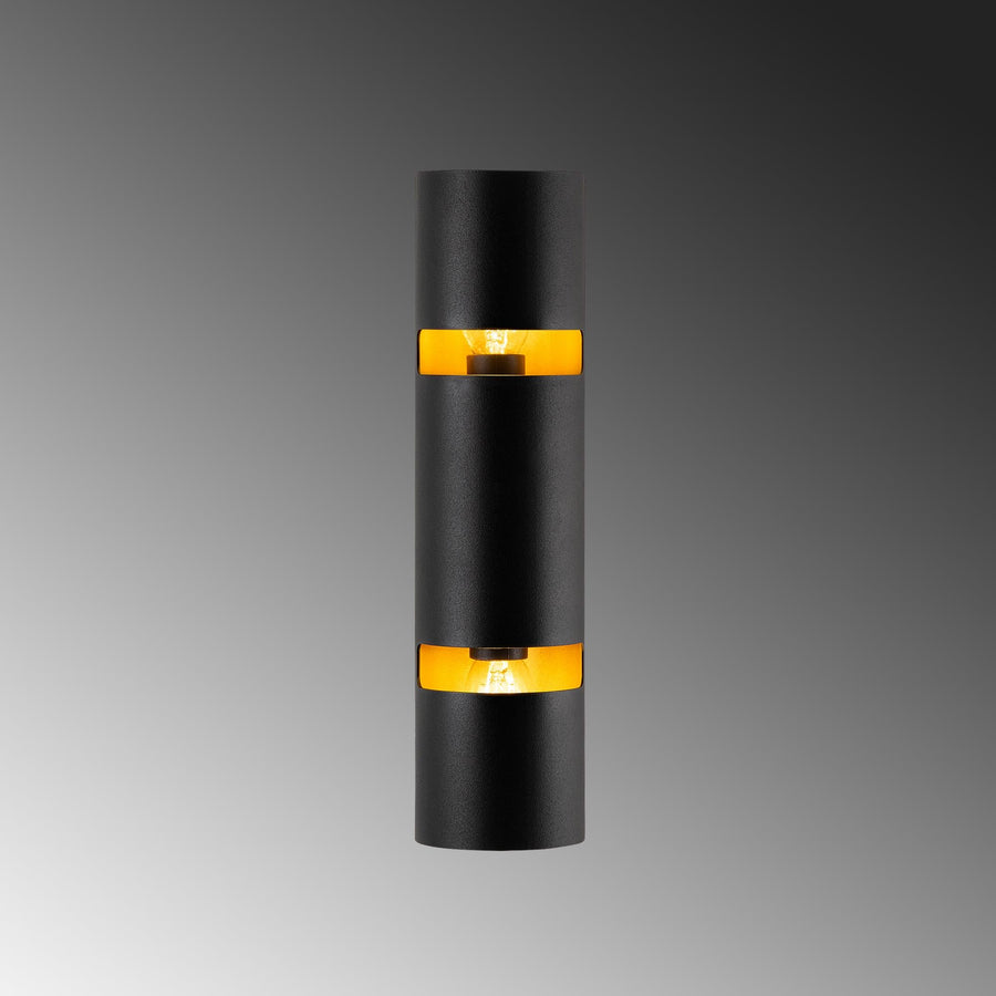 Cift Silindirli Metal Aplik - Siyah