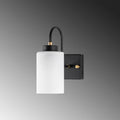 Silindir Camli Metal Aplik - Siyah