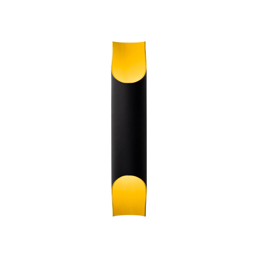 Çift Yönlü Tekli Aplik Metal Silindir - Siyah