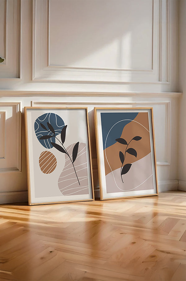 Modern Geometrik Desenli Tablo Seti - 2’li Set | huhu41