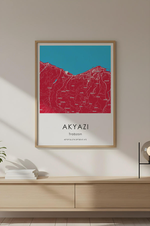 Ahşap Siyah Çerçeveli Trabzon Taraftar Tablosu,Akyazı Stadı Konumu,Hediyelik Taraftar Tablo | huhu230