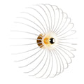 Spiral Tel Tekli Aplik Metal - Beyaz