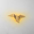 Origami Kuş Küçük Boy LED Aplik - Altin