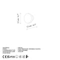 Altin LED Metal Sivama Tekli Aplik - Altin