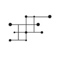 Grid Metal Duvar Askısı - Siyah