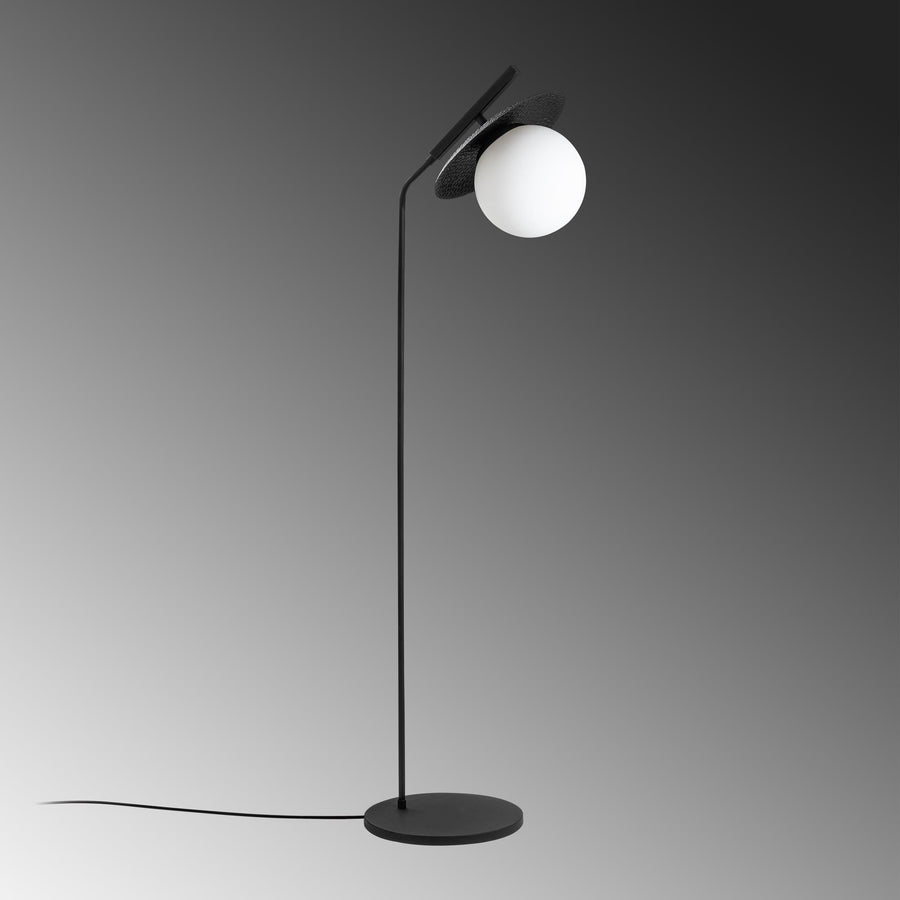 Cam Tekli Lambader Metal - Siyah