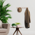 Ahşap Duvar Askılığı Krem - Altın