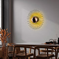 Starburst Tel Metal Duvar Apligi Buyuk - Siyah