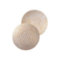 Dokulu Oval Aplik - Beyaz