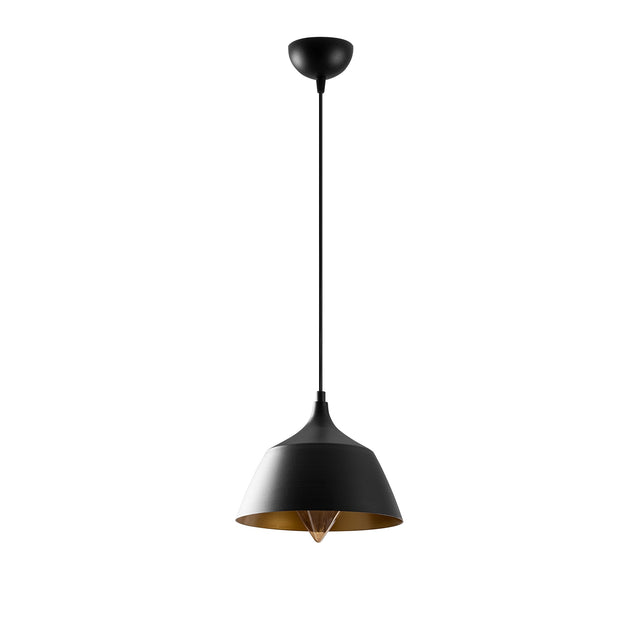 Derin Dome Metal Tekli Sarkıt - Siyah