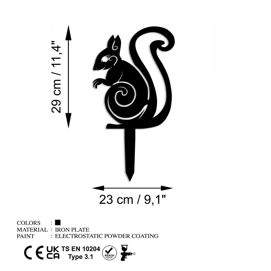 Sincap Metal Bahçe Dekoru - Siyah