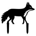 Tilki Metal Bahçe Dekoru - Siyah