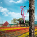 Ağaçkakan Metal Ağaç Dekoru - Pembe