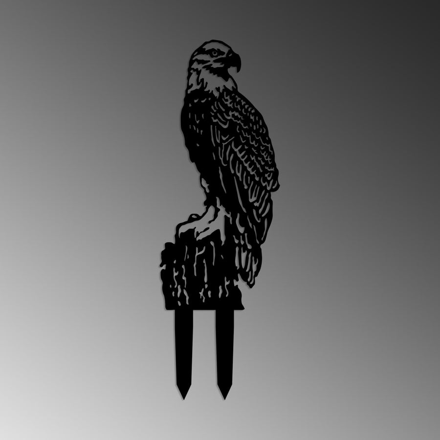 Kartal Metal Bahçe Dekoru - Siyah