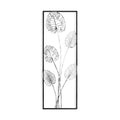Monstera Yaprak Metal Duvar Panosu - Gumus