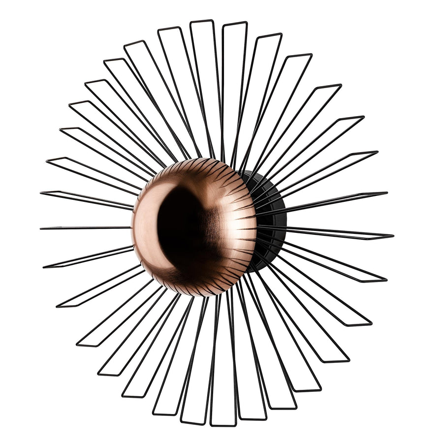 Starburst Tel Metal Duvar Apligi Buyuk - Siyah