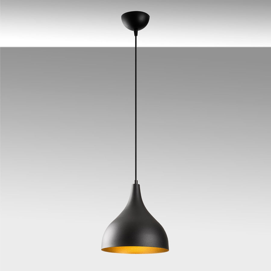 Modern Tekli Sarkıt Metal Mermi - Siyah