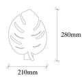 Monstera Yaprak Metal Aplik - Siyah