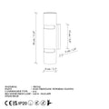 Cift Silindirli Metal Aplik - Siyah