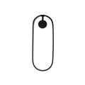 Oval LED Metal Aplik - Siyah