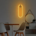 Oval LED Metal Aplik - Altın