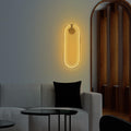 Oval LED Metal Aplik - Altın