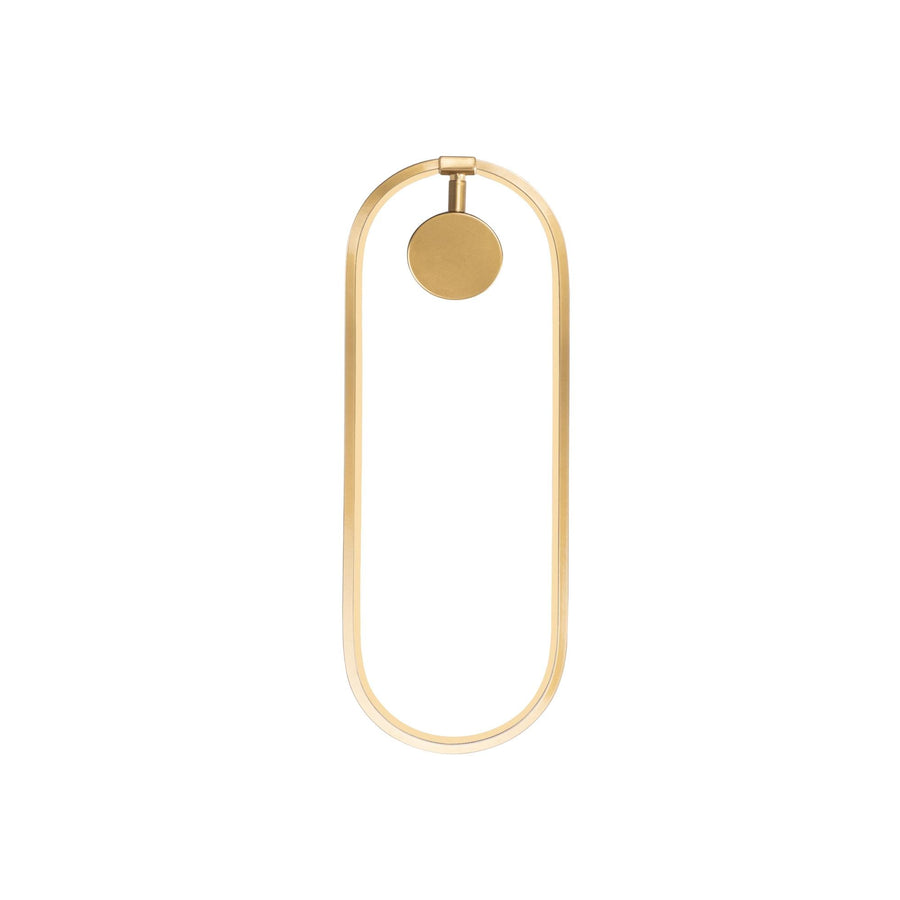 Oval LED Metal Aplik - Altın