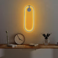 Oval LED Metal Aplik - Gümüş