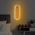 Oval LED Metal Aplik - Gümüş