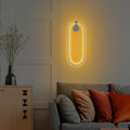 Oval LED Metal Aplik - Gümüş
