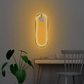 Oval LED Metal Aplik - Krom